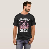 イースターバニーズエッグ狩りクルーかわいい男の子のための女の子 Tシャツ (正面フル)