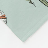 イースターバニーズエッグ狩りファミリー フリースブランケット (角)