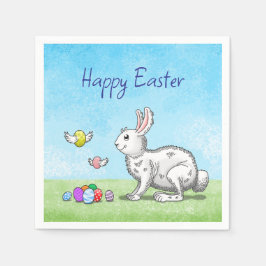 イースターバニーズエッグ狩り スタンダードカクテルナプキン