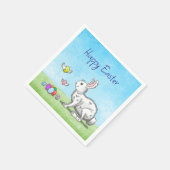 イースターバニーズエッグ狩り スタンダードカクテルナプキン (角)