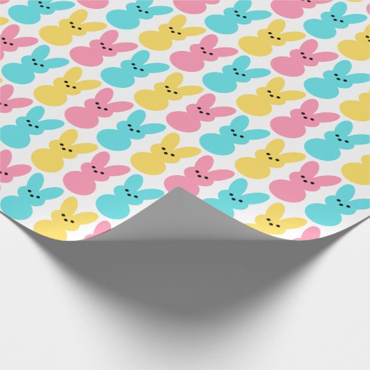 イースターバニーズカラーポップ・アートの ラッピングペーパー (角)