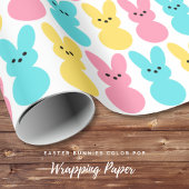 イースターバニーズカラーポップ・アートの ラッピングペーパー