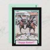 イースターバニーズポストカード3枚 ポストカード (正面/裏面)