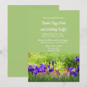 イースターバニーズ パープルアイリス ホリデーバフェット 招待状 (正面/裏面)