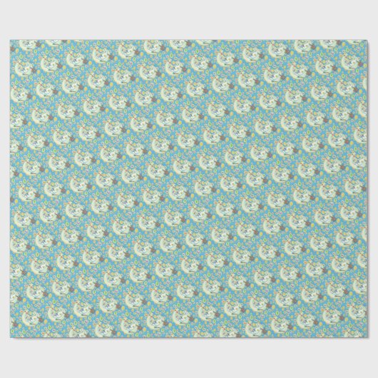 イースターバニーゼリー豆の夢ムーンラッピング紙 ラッピングペーパー (フラット)