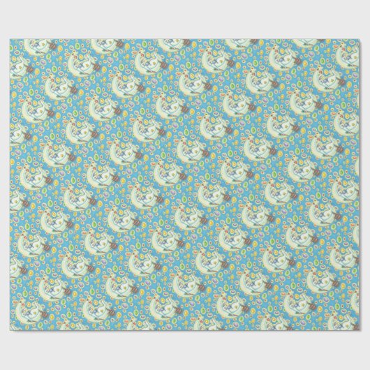 イースターバニーゼリー豆の夢ラッピング紙 ラッピングペーパー (フラット)