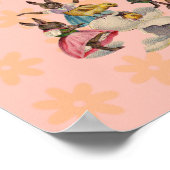 イースターバニーチェッケンバニーエッグ ポスター (角)