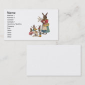 イースターバニーチキンバニーエッグ 名刺 (正面/裏面)