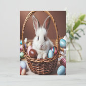 イースターバニーチョコレート卵 招待状 (スタンド正面)