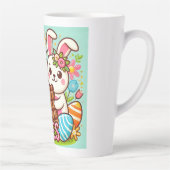 イースターバニーチョコレート愛好家 カフェラテマグ (右)