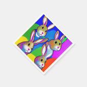 イースターバニーナプキンス スタンダードカクテルナプキン (角)