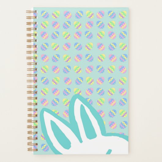 イースターバニーノートブックイースターバスケットスタッファー プランナー手帳 (正面)