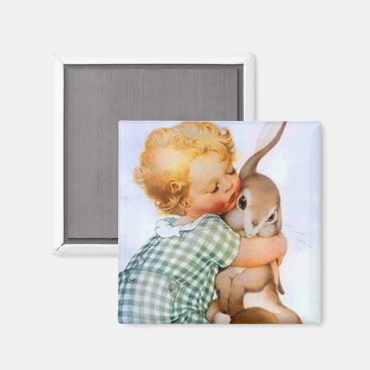 イースターバニーハグ磁石 マグネット (正面/裏面)