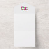 イースターバニーハッピーイースター卵 オールインワン招待状 (内側)