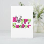 イースターバニーハッピーイースター卵 サンキューカード (スタンド正面)