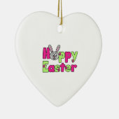 イースターバニーハッピーイースター卵 セラミックオーナメント (右)