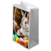 イースターバニーバスケット&エッグ スモールペーパーバッグ (正面アングル)