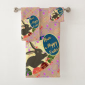 イースターバニーバラエッグ付き/文字 バスタオルセット (インサイチュ)