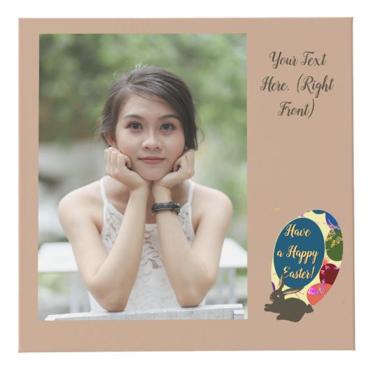 イースターバニーバラ卵フォトキューブ フォトキューブ (右)