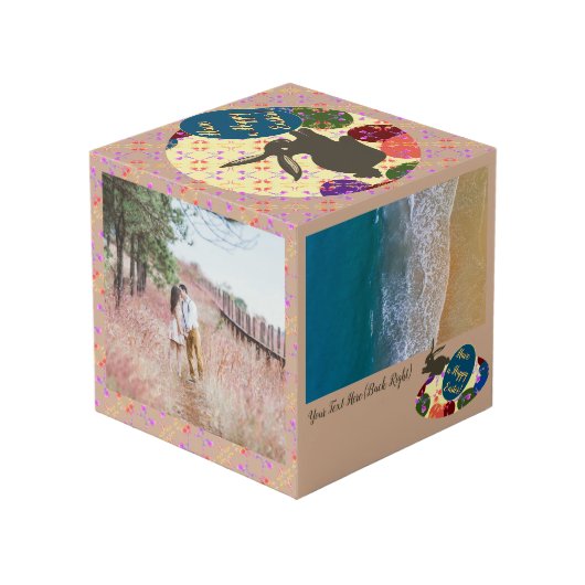 イースターバニーバラ卵フォトキューブ フォトキューブ (裏面アングル)