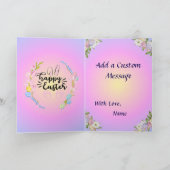 イースターバニーパかわいらしステル カード (内部)