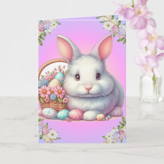 イースターバニーパかわいらしステル カード (蘭)