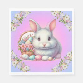 イースターバニーパかわいらしステル スタンダードランチョンナプキン
