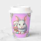 イースターバニーパかわいらしステル 紙コップ (裏面)