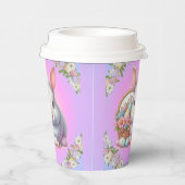 イースターバニーパかわいらしステル 紙コップ (右)