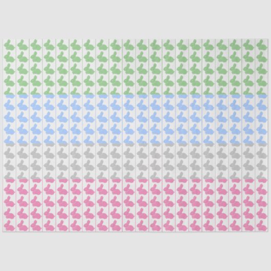 イースターバニーパステルティッシュペーパー 薄葉紙 (正面)