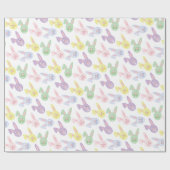 イースターバニーパターンラッピング紙 ラッピングペーパー (フラット)