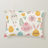 イースターバニーパターン アクセントクッション (裏面)