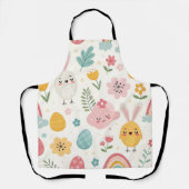 イースターバニーパターン エプロン (正面)