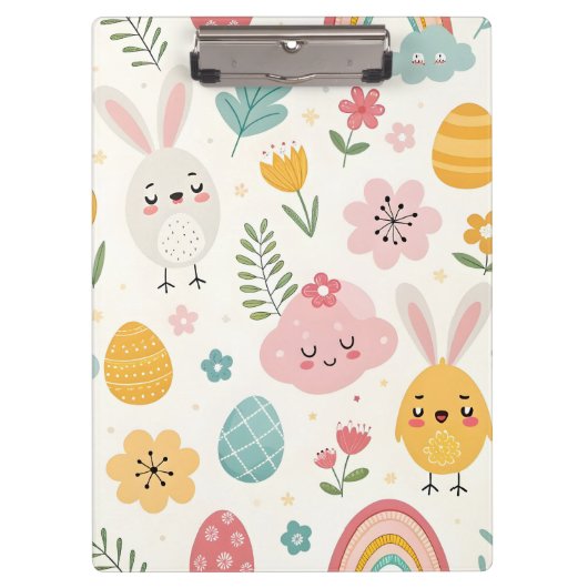イースターバニーパターン クリップボード (正面)