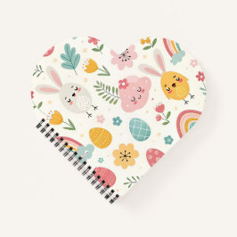 イースターバニーパターン ノートブック