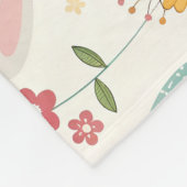 イースターバニーパターン フリースブランケット (角)