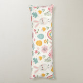 イースターバニーパターン ボディピロー (裏面 (縦))