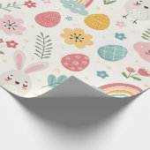 イースターバニーパターン ラッピングペーパー (角)