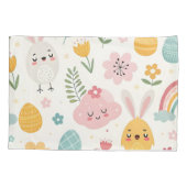 イースターバニーパターン 枕カバー (裏面)