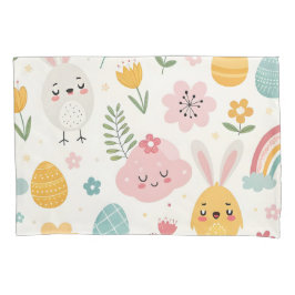 イースターバニーパターン 枕カバー