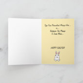 イースターバニーパーソナライズされたカードイースターカード シーズンカード (内部)