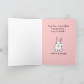 イースターバニーパーソナライズされたカードイースターカード シーズンカード (内部)