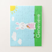 イースターバニーパーソナライズされたパズル ジグソーパズル (縦)