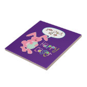 イースターバニーパープル タイル (側面)