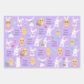 イースターバニーヒナ ラッピングペーパーシート (正面3)