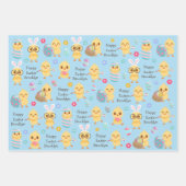 イースターバニーヒナ ラッピングペーパーシート (正面)