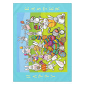 イースターバニービッグエッグ狩り テーブルクロス (正面)