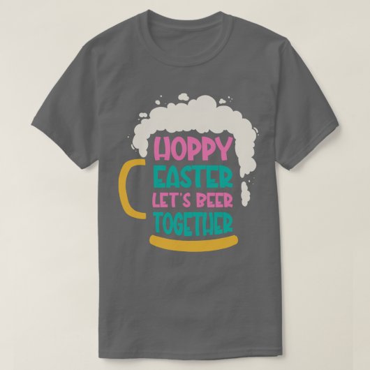 イースターバニービールインクルードホリデーラビットデザイン Tシャツ (デザイン正面)