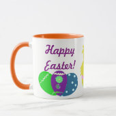 イースターバニーピンクの緑のシックなキープサケから マグカップ (左)