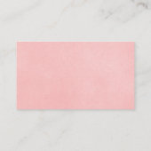 イースターバニーピンクの赤ちゃんシャワーおむつラッフルカード エンクロージャーカード (裏面)